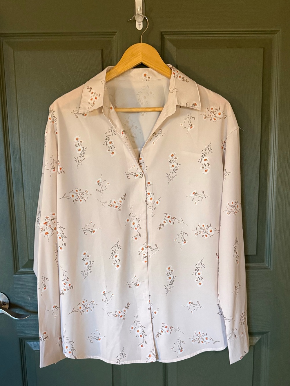 Women’s Floral Button-Down Shirt